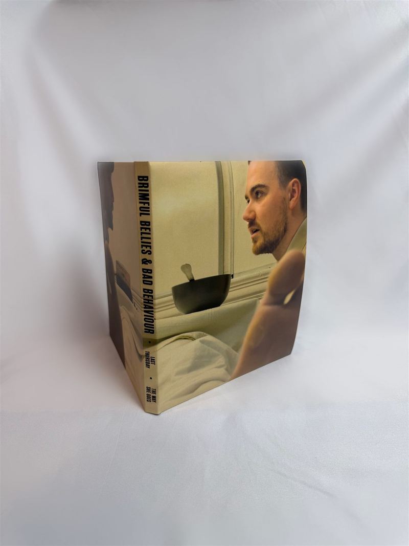 An example finished collection disc, case standing on a shelf