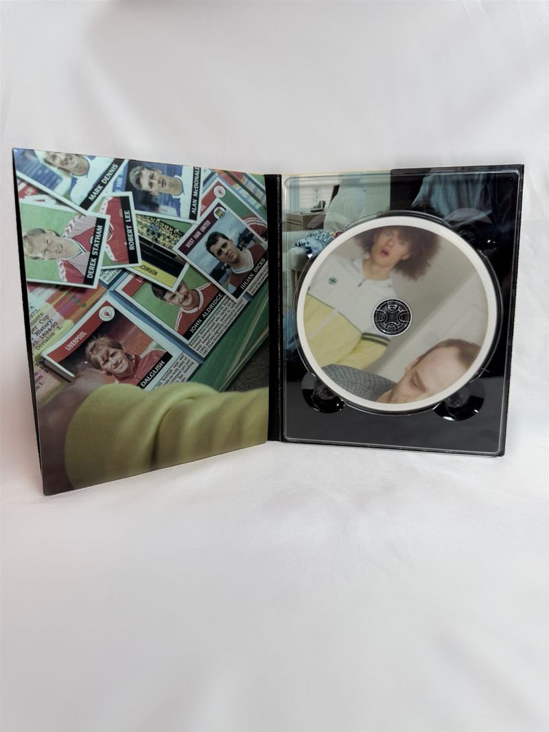 An example finished digipak, open, with disc and artwork
